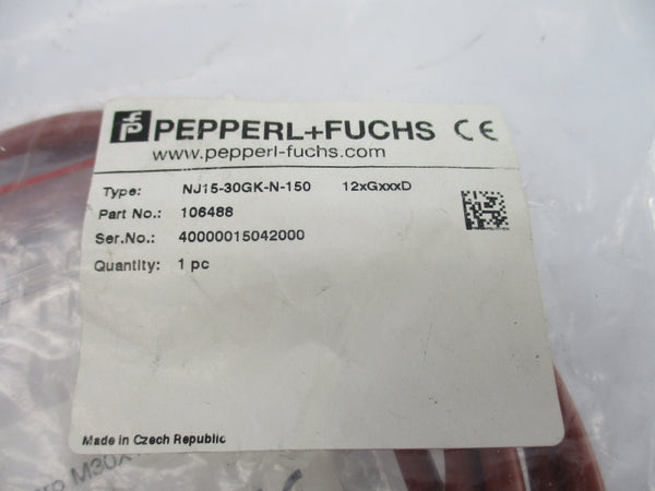 PEPPERL+FUCHS NJ15-30GK-N-150 106488 NSMP