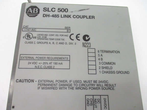 ALLEN BRADLEY 1747-AIC SER. B 24VDC (AS PICTURED1) UNMP