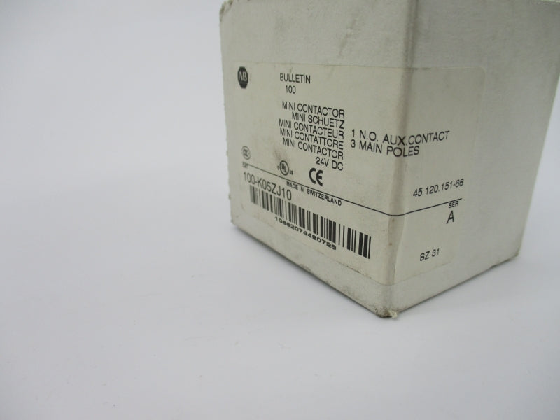 ALLEN BRADLEY 100-K05ZJ10 SER. A 24VDC 20A (WH) NSMP