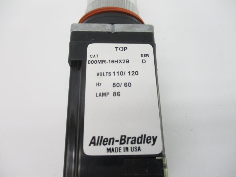 ALLEN BRADLEY 800MR-16HX2B SER. D 110/120V NSNP