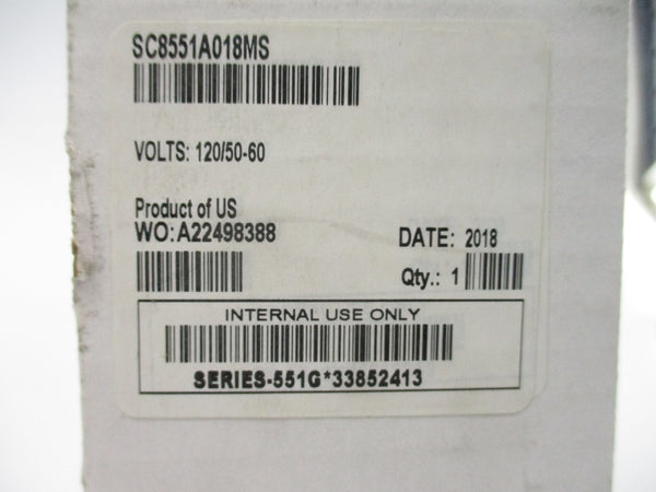 ASCO SC8551A018MS 120V 30-150PSI NSMP