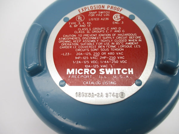 MICRO SWITCH 12CX5A-2A 480VAC 20A NSNP