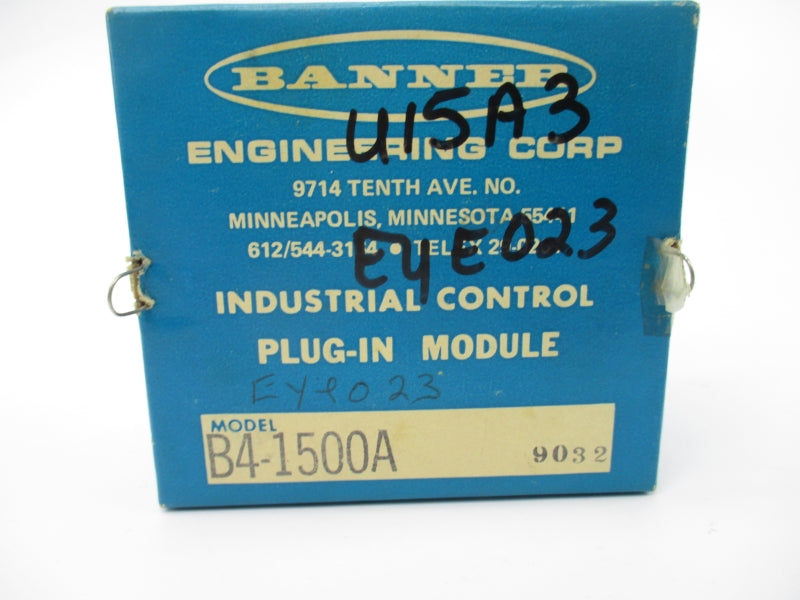 BANNER ENGINEERING B4-1500A 9-16VAC NSMP