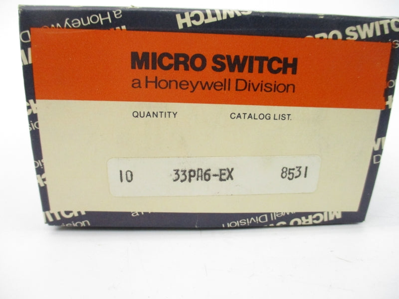 MICRO SWITCH 33PA6-EX (PKG OF 10) NSMP