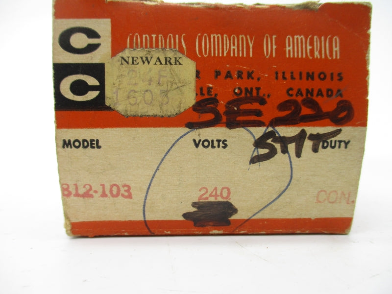 CONTROLS COMPANY OF AMERICA 812-103-2 240V NSMP