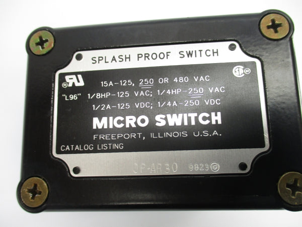 MICRO SWITCH OP-AR30 480VAC 15A NSNP