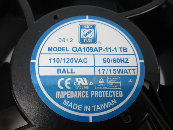 OION FANS OA109AP-11-1TB 110/120VAC UNMP