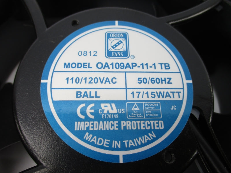 OION FANS OA109AP-11-1TB 110/120VAC UNMP