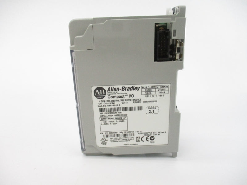 ALLEN BRADLEY 1769-OF4VI SER. A F/W 2.1 24VDC NSMP
