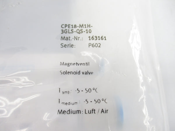 FESTO CPE18-M1H-3GLS-QS-10 163161 NSMP