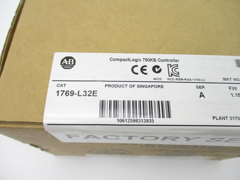 ALLEN BRADLEY 1769-L32E SER. A F/W 1.15 DATE: 2012 NSFS