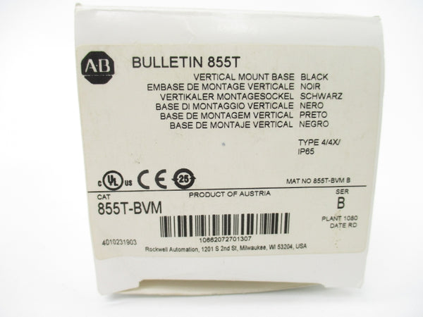 ALLEN BRADLEY 855T-BVM SER. B 250V (WH) NSMP
