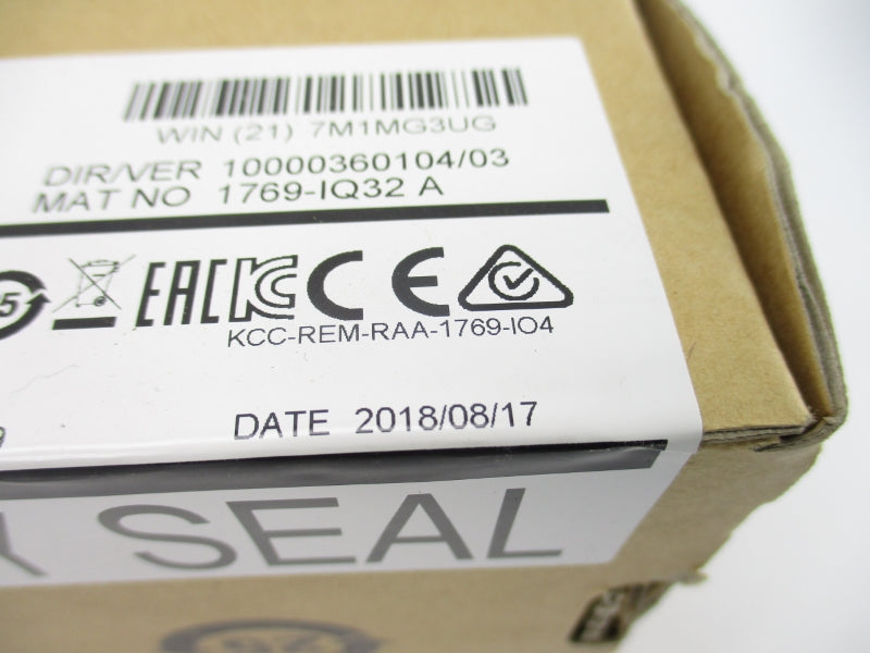 ALLEN BRADLEY 1769-IQ32 SER. A F/W 3.1 DATE: 2018 NSFS