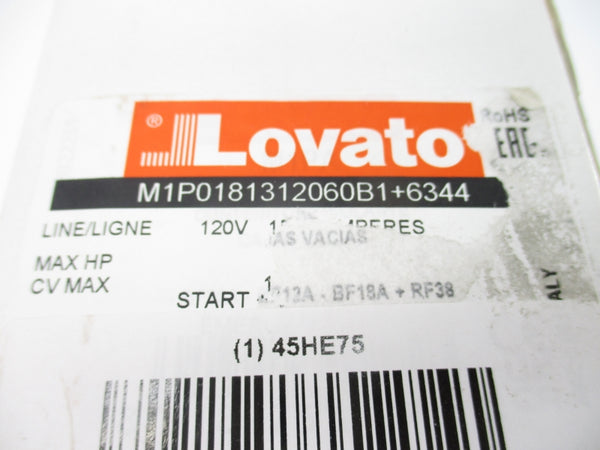LOVATO M1P0181312060B1+6344 120V 13-18A NSMP