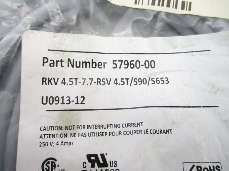 TURCK RKV 4.5T-7.7-RSV 4.5T/S90/S653 U0913-12 250V 4A NSMP