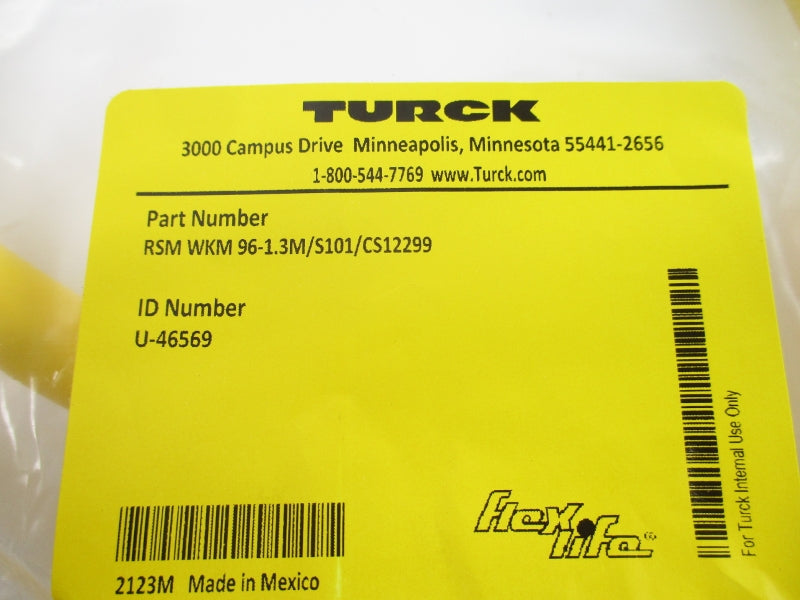 TURCK RSMWKM961.3M/S101/CS12299 U-46569 NSMP