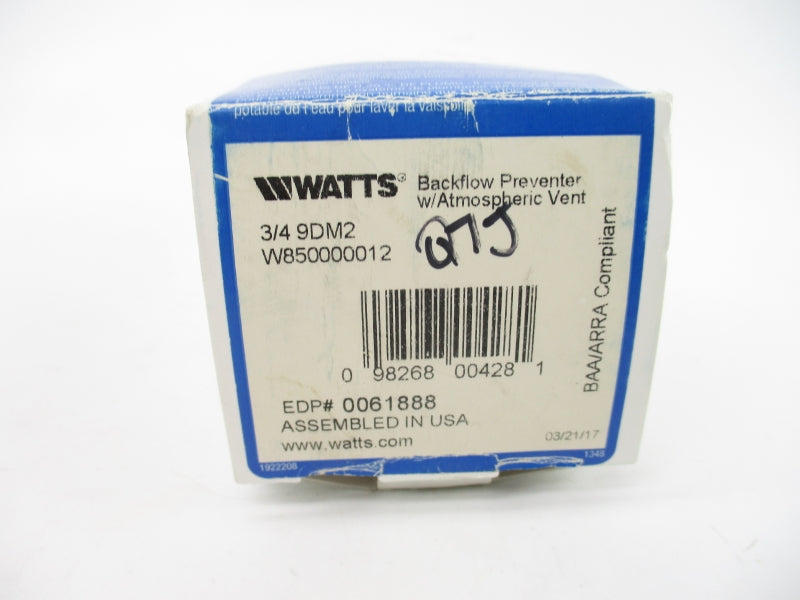WATTS 3/4-9DM2 W850000012 175PSI NSMP