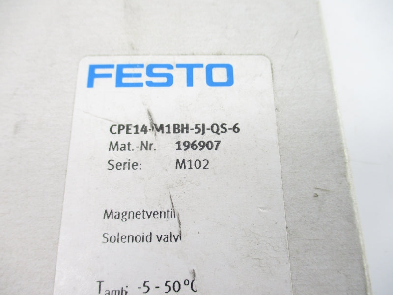 FESTO CPE14-M1BH-5J-QS-6 196907 24VDC NSMP