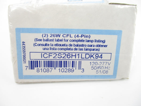 ADVANCE ICF-2S26-H1-LD 4ZZ35 120-277V NSMP