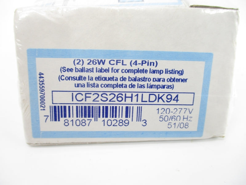 ADVANCE ICF-2S26-H1-LD 4ZZ35 120-277V NSMP