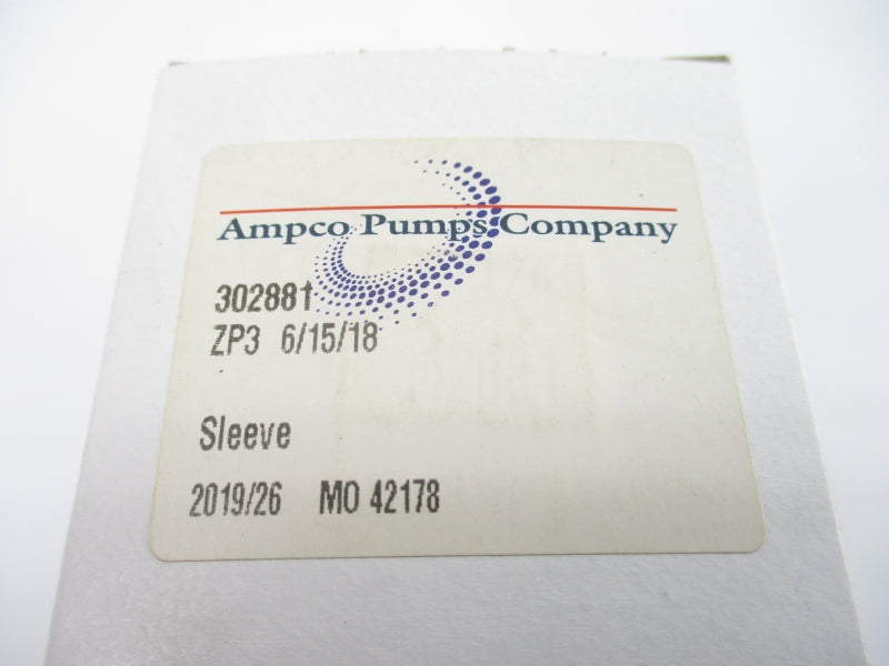 AMPCO PUMPS COMPANY 302881 ZP36/15/18 NSMP