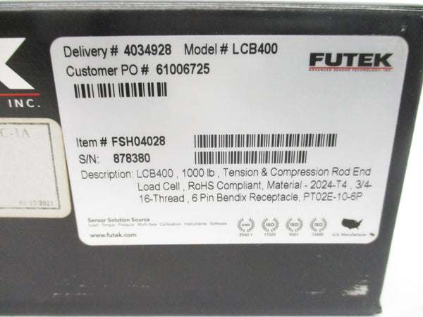 FUTEK LCB400 FSH04028 NSMP