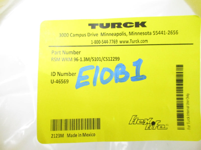 TURCK RSMWKM96-1.3M/S101/CS12299 U-46569 NSMP