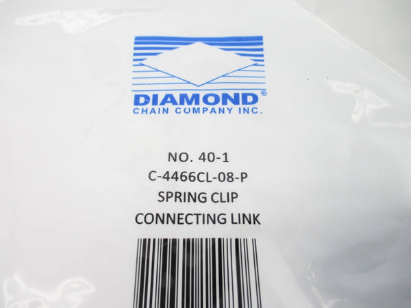DIAMOND CHAIN COMPANY 40-1 C-4466CL-08-P NSMP