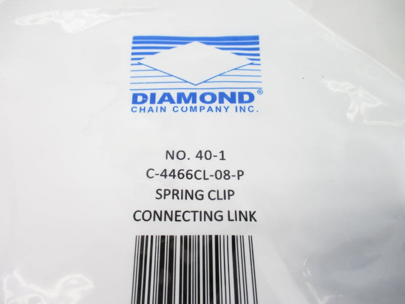 DIAMOND CHAIN COMPANY 40-1 C-4466CL-08-P NSMP