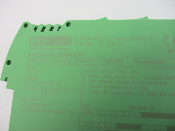 PHOENIX CONTACT ELRH5-IES-SC-24DC/500AC-9 2900421 24VDC 9A NSNP