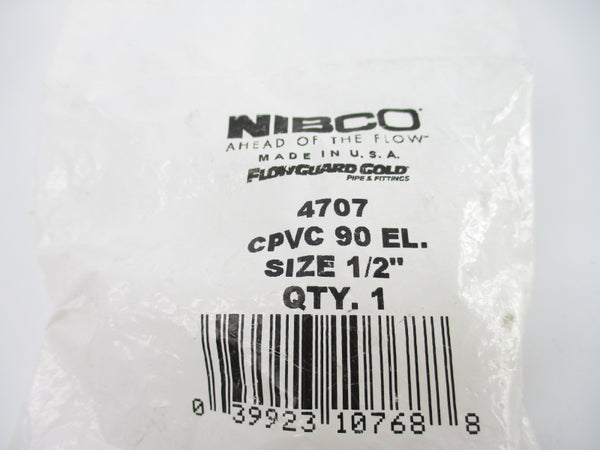 NIBCO 4707 CPVC90EL. 1/2" NSMP