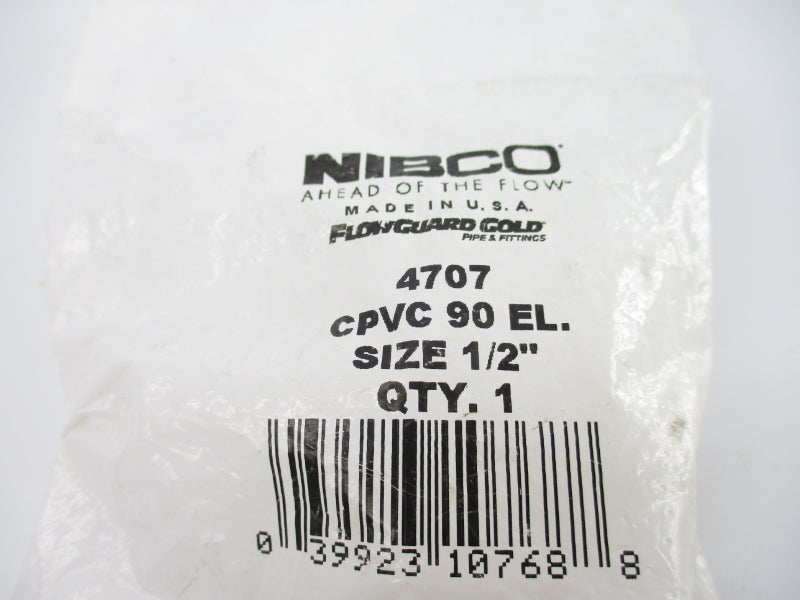 NIBCO 4707 CPVC90EL. 1/2" NSMP