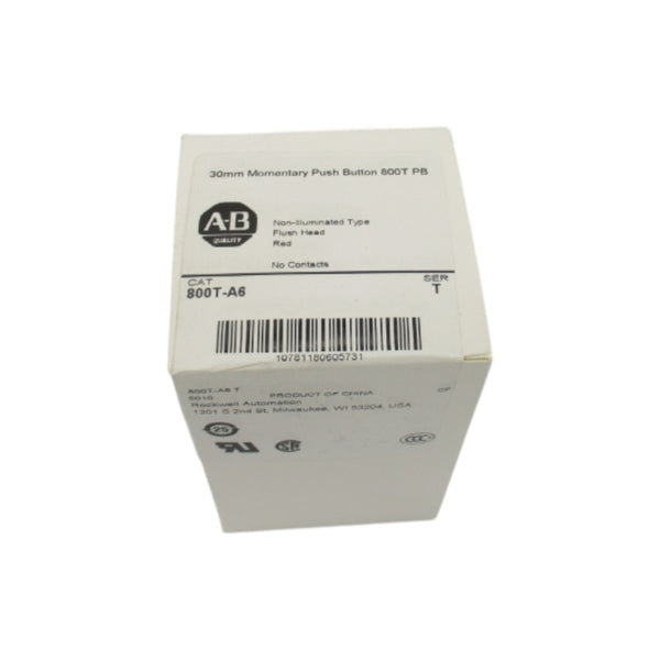 ALLEN BRADLEY 800T-A6 SER. T (WH) NSFS