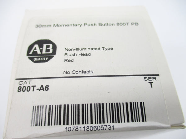 ALLEN BRADLEY 800T-A6 SER. T (WH) NSFS