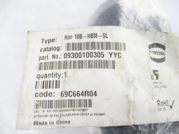 HARTING 09300100305 HAN10B-HBM-SL NSMP