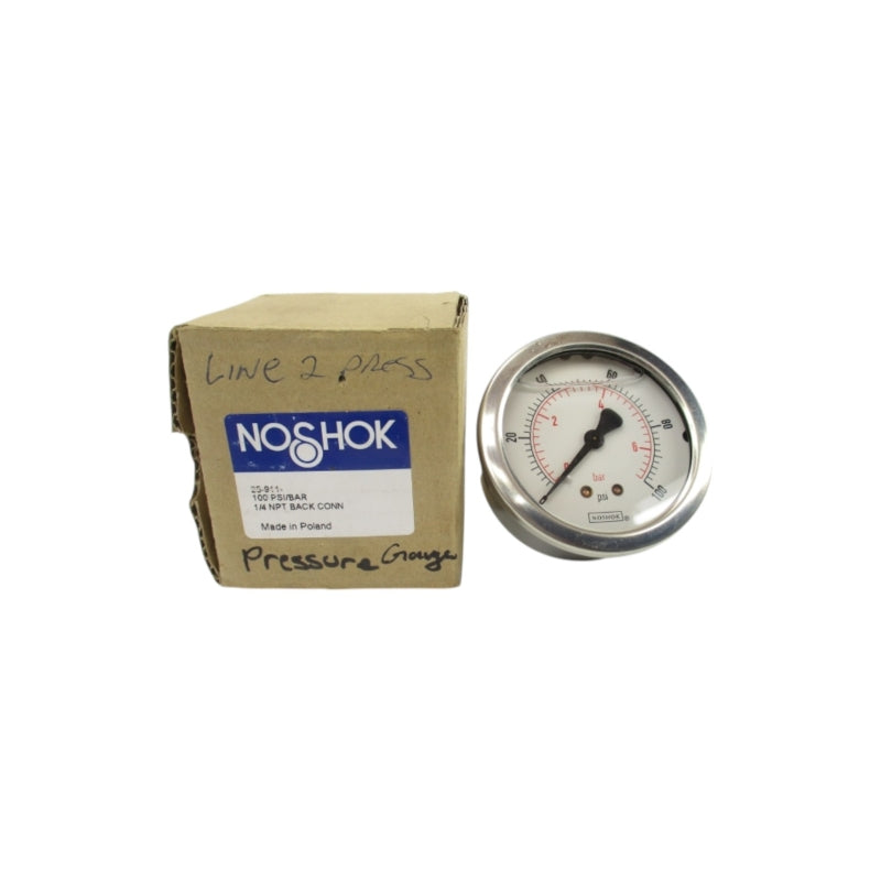 NOSHOK 25-911-100PSI/BAR 1/4" NSMP