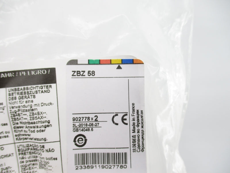 SCHNEIDER ELECTRIC ZBZ58 (PKG OF 2) NSMP