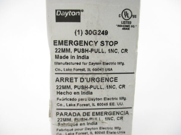DAYTON 30G249 NSMP