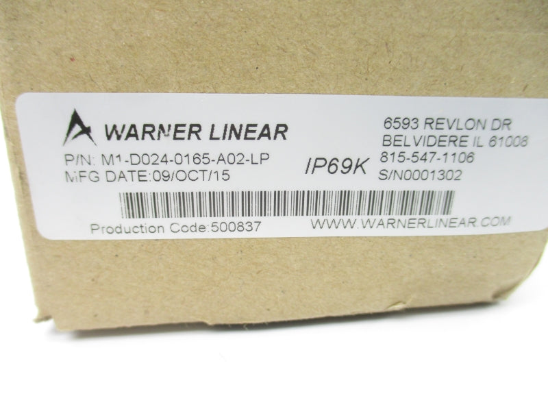 WARNER LINEAR M1-D024-0165-A02-LP NSMP