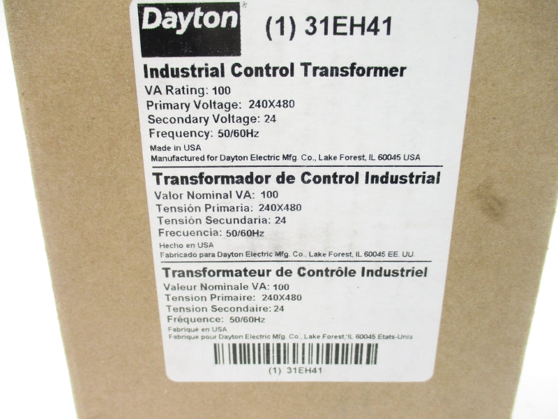 DAYTON 31EH41 240/480V NSMP