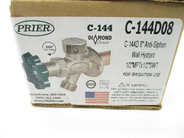 PRIER C-144D08 8" NSMP