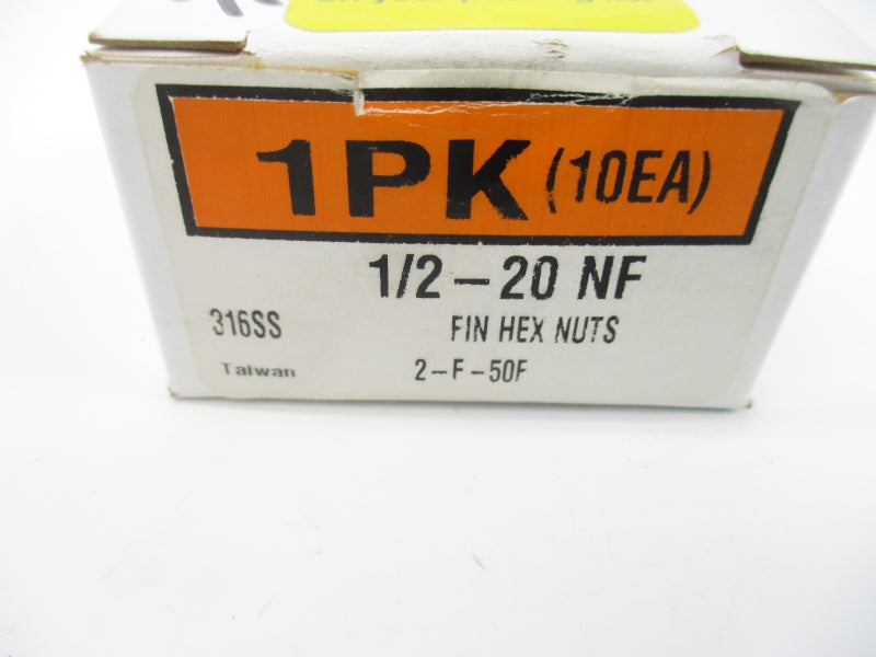 HEX NUT 1/2-20NF 2-F-50F (PKG OF 10) NSMP