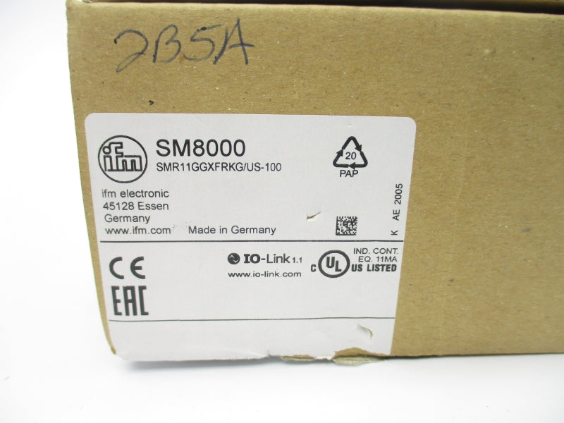 IFM EFECTOR SM8000 SMR11GGXFRKG/US-100 18-30VDC NSMP