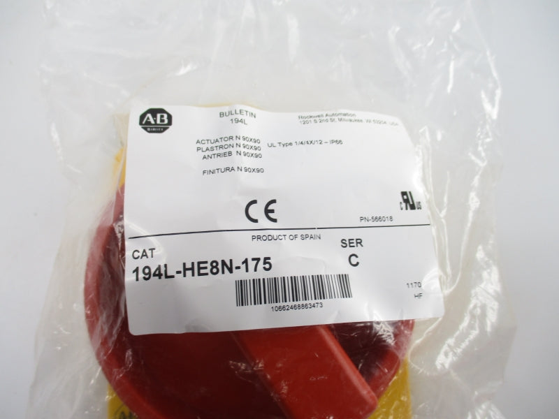 ALLEN BRADLEY 194L-HE8N-175 SER. C NSMP