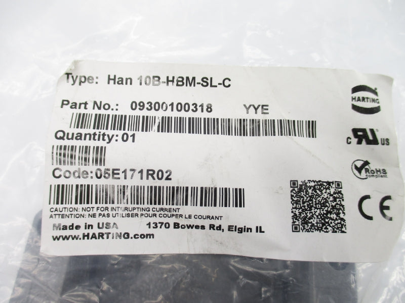 HARTING HAN10B-HBM-SL-C 09300100318 NSMP