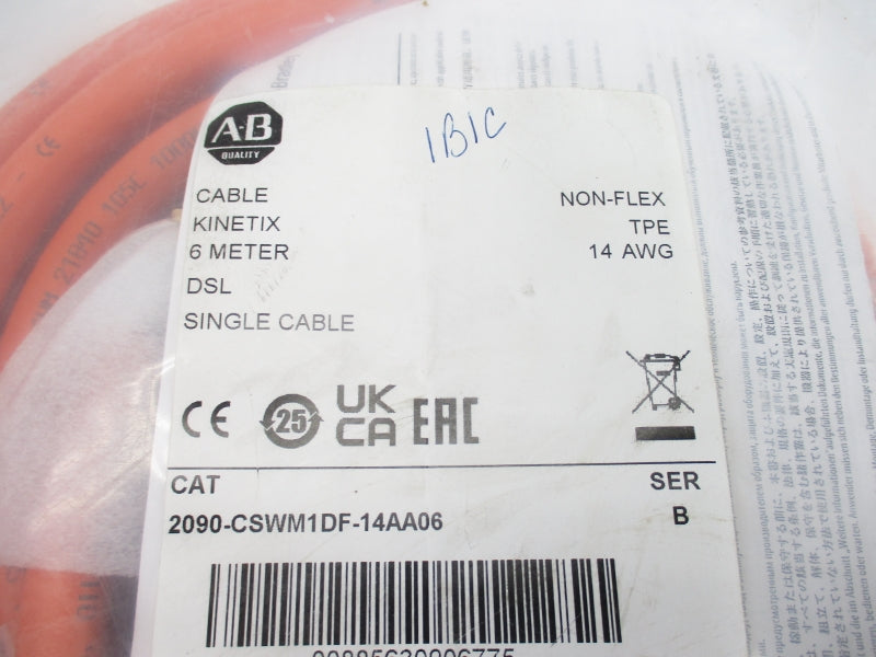 ALLEN BRADLEY 2090-CSWM1DF-14AA06 SER. B NSMP