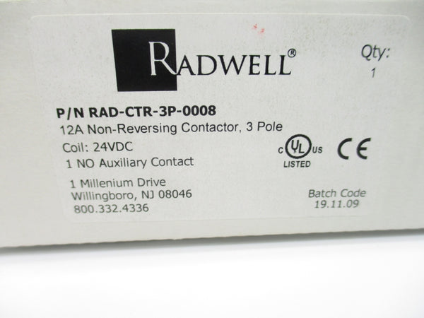 RADWELL RAD-CTR-3P-0008 24VDC NSMP