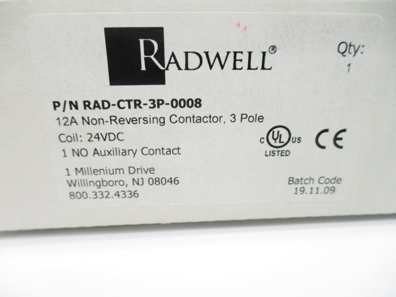RADWELL RAD-CTR-3P-0008 24VDC NSMP