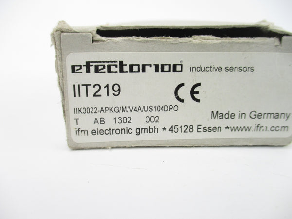 IFM EFECTOR IIT219 IIK3022-APKG/M/V4A/US104DPO NSMP