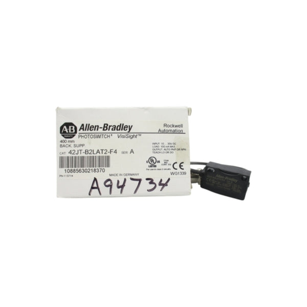 ALLEN BRADLEY 42JT-B2LAT2-F4 SER. A 10-30VDC (WH) NSMP